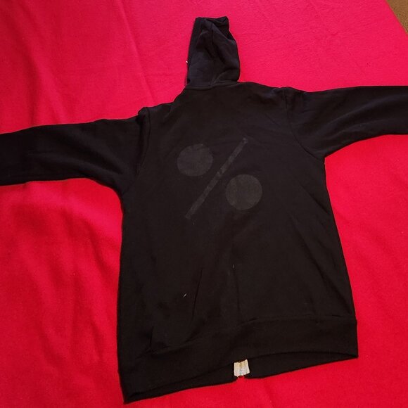 Bella Canvas "Percent" zipper hoodie Mens Medium - Picture 4 of 6